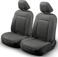 GIANT PANDA 2PCS Front Car Seat Cover for Subaru Outback Forester Crosstrek Legacy Impreza, Faux Leather Bucket Seat Covers (