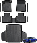 Floor Mats for Honda Accord 2018-2022, All Weather Floor Mats Trunk Cargo Liner and Door Sill Guards Accessories, Full Coverage Set