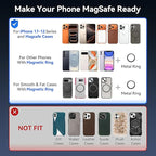 Car Phone Holder for Magsafe, [Enjoy Convenience, Flexibility, Stability], Foldable Vacuum Magnetic Phone Mount for Dashboard Windshield for Your Car Fit iPhone 17/16/15/14/13/12 Pro Max