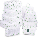 Mossio 9 Set Packing Cubes with Shoe Bag & Electronics Bag - Luggage Organizers Suitcase Travel Accessories