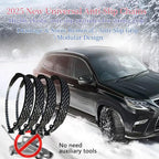 20 Pack Tire Chains, Universal Emergency Tire Chains, Adjustable Plastic Anti-skid Ties,Safety Chains for Most Cars, SUV Truc