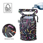 Cute Hanging Car Trash Garbage Bag 100% Leakproof Waterproof Multipurpose for Car Back Front Seat Console with Hanging Strap (Colorful Lines)