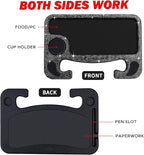 eing Bling Auto Steering Wheel Desk, Laptop,Tablet, Notebook Car Travel Table, Food Eating Hook On Steering Wheel Tray, for Constant Travelers, Fits Most Vehicles Steering Wheels,Black