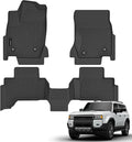 AUXKO- All Weather Floor Mats Fits for 2026 2025 2024 Toyota Land Cruiser Prado & Lexus GX550(5&6 Seat Not 7) TPE Liner Accessoires Odorless Anti-Slip Black