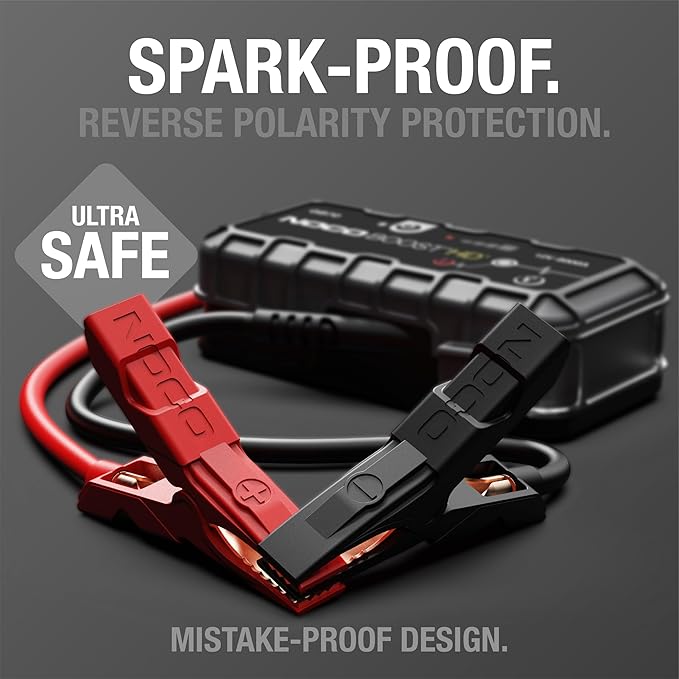 NOCO Boost GB70: 2000A UltraSafe Jump Starter - 12V Lithium Battery Booster Pack, Portable Jump Box, Power Bank & Jumper
