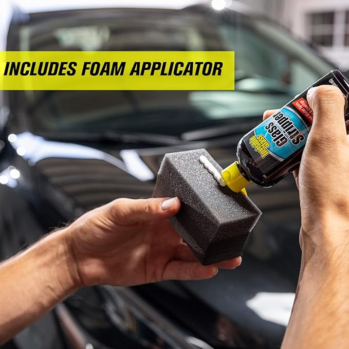 Invisible Glass 91411 Glass Stripper – Hard Water Spot Remover – Strips Coatings, Waxes, Oils & Road Film – Preps Windshields