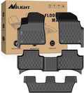 Nilight TPE Floor Mats for Audi Q7 SQ7 2017-2026,Audi Q8 2019 2020 2021 2022 2023 2024 2025 2026 All Weather Custom Fit Heavy Duty Floor Liners