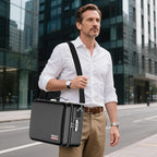 BALAPERI Fireproof Document Box with Fireproof Zipper,File Organizer Hard Case with Lock,Portable Document Safe for Important