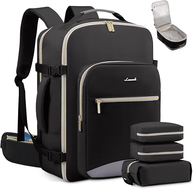 LOVEVOOK Travel Backpack for Women with Waist Strap,40L Cute Carry on Backpack Travels Essentials Personal Item Backpack for 