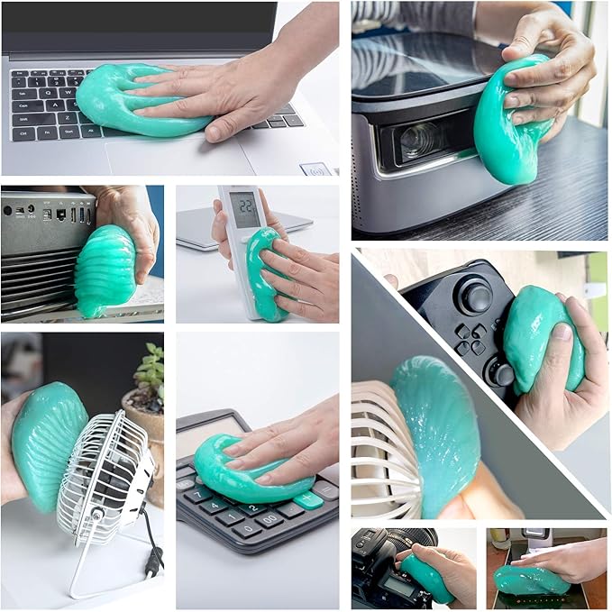 ASFSKY Car Cleaning Gel for Car Detailing Car Cleaning Gel Putty Reusable Keyboard Cleaner Gel Car Putty for Cleaning Dust Un