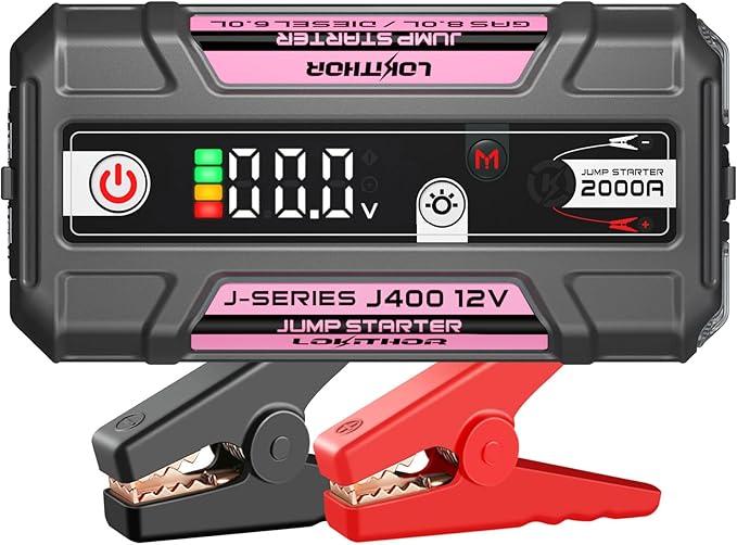 LOKITHOR J400 Jump Starter with ConnectMax Tech, 2000A 12V Battery Jumper Starter Portable, Lithium Jump Box and Jump Pack