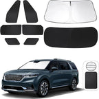 TINGLU Window Shades for Kia Carnival 2022-2026 8PCS Accessories Car Side Full Windows Rear Triangular Windshield Sun Shade Sun UV Rays & Privacy Protection for Camping,Napping,and Relaxing