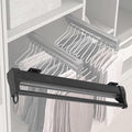 Adjustable Sliding Clothes Rail, Extendable Wardrobe Rod for Pull-Out Hanger Rack, 360-560Mm Closet Organizer for Scarves, Je