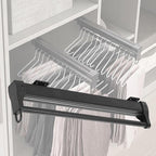 Adjustable Sliding Clothes Rail, Extendable Wardrobe Rod for Pull-Out Hanger Rack, 360-560Mm Closet Organizer for Scarves, Je