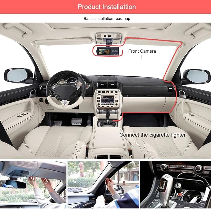 4K Dash Cam Front, WiFi Dash Camera for Cars, Mini Dashcam with Super Night Vision,1.97 Inch Screen, Loop Recording, G-Sensor