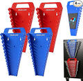 SWANLAKE Magnetic Wrench Organizer Toolbox Holder, 4-Pack SAE (1/4'' to 1-1/16''), Metric (6mm to 27mm) Wrench Organizers, To