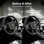 Steering Wheel Cover Trims for Honda Civic 2022-2026, for CRV CR-V 2023 2024 2025 2026 Accessories Car Sporty Interior Decal (Carbon Fiber)