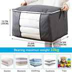 6 Pack Under Bed Storage Containers + 6 Pack Clothes Storage Bags