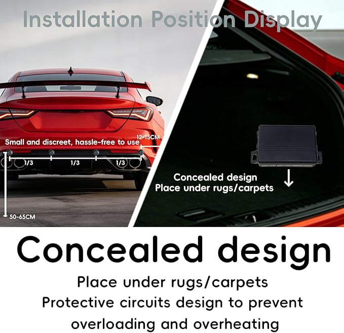 New Feature Rear Parking Sensor with Selectable Distance in Feet, Bidirectional Display Options, and Customizable Numeric Ori