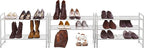 Simple Houseware 3-Tier Stackable Shoes Rack Storage Shelf, Silver
