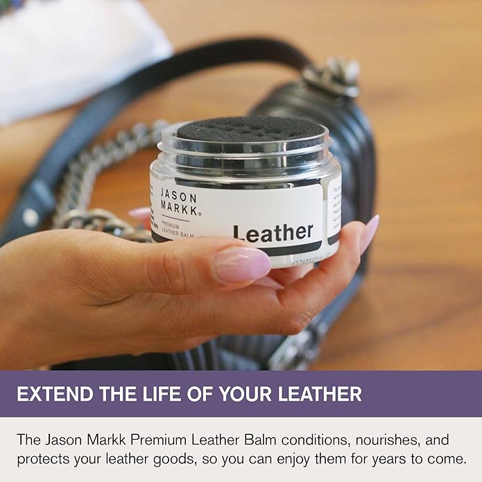 Jason Markk Leather Care, Cleans, & Conditions - Ideal for Maintaining, Polishing, & Protecting Leather Goods