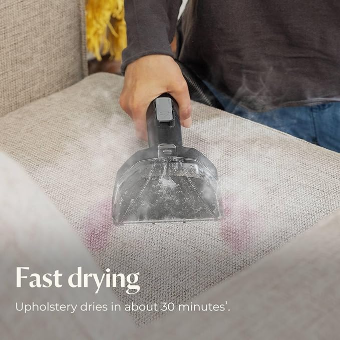 BISSELL Little Green HydroSteam Multi-Purpose Portable Carpet and Upholstery Cleaner, Car and Auto Detailer, 3618