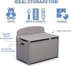 Delta Children MySize Deluxe Toy Box, Grey