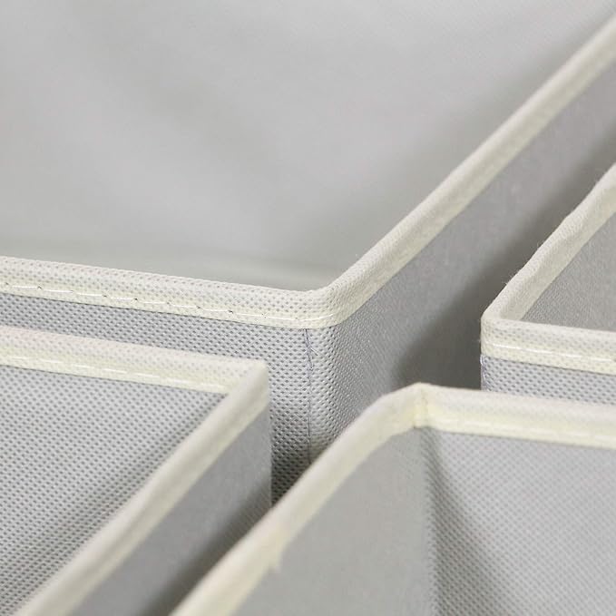 DIOMMELL Foldable Cloth Storage Box Closet Dresser Drawer Organizer Fabric Baskets Bins Containers Divider for Clothes Underw