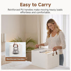 StorageWorks Fabric Storage Bins, Extra Large Storage Baskets for Shelves, Closet Organizers and Storage Bins with Metal Fram