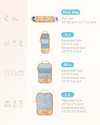 BAGSMART 6 Set /4 Set/2 Set Compression Packing Cubes for Travel, Lightweight Luggage Organizer Bags, Durable Space Saver Bag