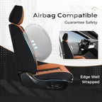 Coverado Car Seat Covers Full Set, Seat Covers for Cars, Front Seat Covers and Back Seat Cover Waterproof Leather Automotive 