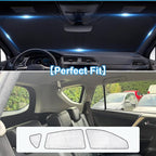 KMF 8pcs Thicken Sun Shades for Toyota RAV4 2013-2018 Accessories, Full Car Window Covers Sunshade for Windshield Side Rear, UV Block and Blackout Privacy for Car Camping Outdoor