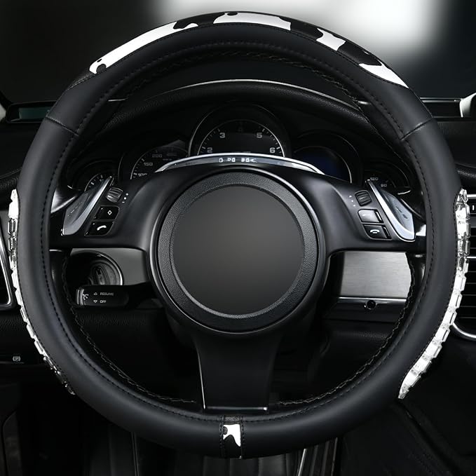 Flying Banner car Steering Wheel Cover Gel Massage Velvet Cool Warm Universal Size 15 inches SUV Truck Anti Slip Odorless Sum