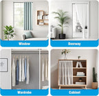 AIZESI 2 Pack Adjustable Tension Curtain Rod 32 to 58 inch, Curtain Rods No Drilling Expandable Spring Loaded Curtain Rods fo