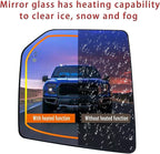 Left Driver Side Heated Mirror Glass Replacement For Ford F150 2015 2016 2017 2018 2019 2020 - for Ford F150 Power Side Mirror Glass with Blind Spot Detection System and Rear Holder