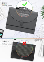 Expanding File Folder/Accordion File Organizer/Portable File Box with 13 Pockets,Fun Storage Filing Folders with Handle,Perfe