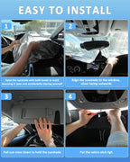 Windshield Sunshade for BMW X1 2023-2026 Sun Shade Car Windshield Accessories Upgrade 4 Layers Blocks UV Rays Custom Fit X1 240T Car Window Shades Front Windshield Keep Cool Foldable