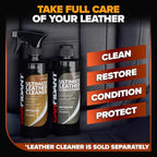 Leather Couch Conditioner & Restorer - Full Leather Restore & Conditioning Kit with Applicator Pad for Car Seats, Couch, Furn