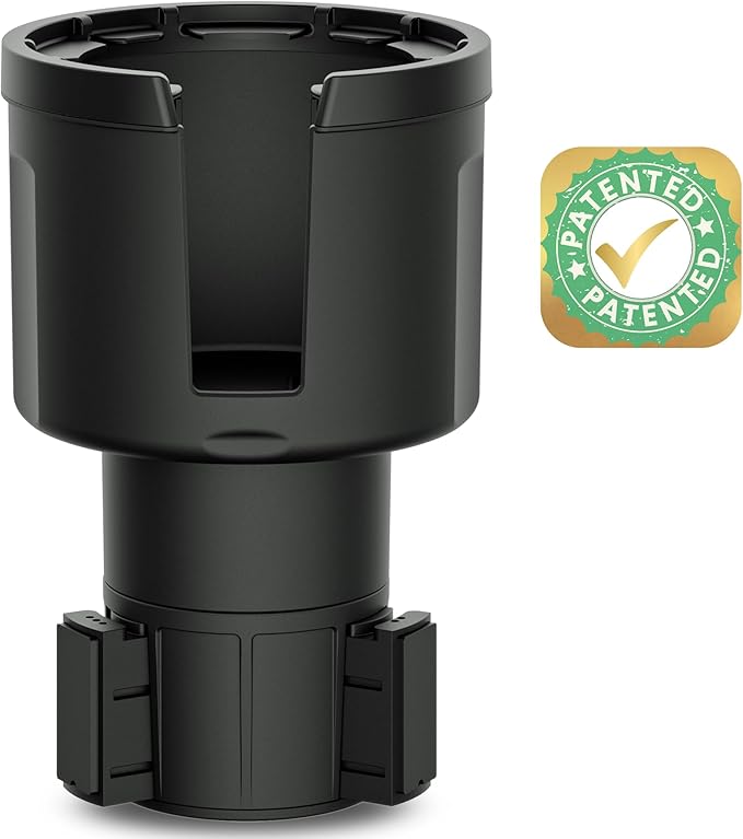 Swigzy Car Cup Holder Expander Adapter for Large Water Bottles - [Patented & Upgraded] - Holds: Hydro-Flask, Yeti, Nalgene, O