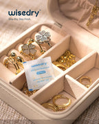 wisedry 10 Gram [30 Packs] Silica Gel Desiccant Packets Reusable for Moisture with Color Indicating Rechargeable Small