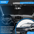 INSAUTO for Toyota Tundra Car Sun Shade Windshield for Tundra 2006 2005 2004 Window Sunshade Fit Toyota Matrix 2003-2013 Foldable Sun Visor Protector 210T Shades Block UV Ray Pickup Truck Accessories