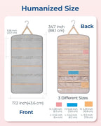 BAGSMART Hanging Jewelry Organizer, Necklace Holder Anti-tangle Earrings Rings Hanger with Pockets Hang on Closet, Wall, Door