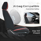Coverado Car Seat Covers Front Seats, Seat Covers for Cars, Car Seat Protector, 2-Pack Car Seat Cushion Nappa Leather, Waterp