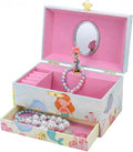The Memory Building Co Mermaid Musical Jewelry Box Plays Classic Melody, Storage Organizer Music Box for Kids Ages 6-12, MDF 