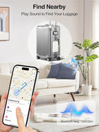 TopMade Smart Luggage Tag with Find My, Premium Leather Luggage Tags for Suitcase, Travel Bags, Backpacks, Anti-Lost Suitcase