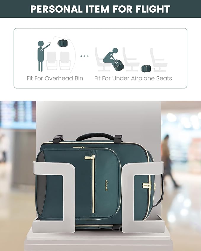 LOVEVOOK Travel Backpack for Women & Men 50L,Airline Approved Carry On Backpack Travel Essentials,TSA Carry on Luggage,Waterp