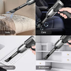 YUNYILAN Wireless Handheld Car Vacuum Cleaner High Power Rechargeable Household Mini Vacuum, Vacuum for Desk, Home and Office