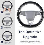 Steering Wheel Cover for Tesla Model Y Juniper (2025- Present) Model 3 Highland (2024- Present), Steering Wheel Accessories for Tesla Model Y Juniper / 3 Highland