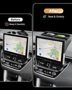 2026 Toyota Corolla Cross Dash Console Organizer - Behind Screen Organizer For 2025-2026 Corolla & 2026 Corolla Cross(XSE/SLE) Accessories Dashboard Storage Console Organizer - 10.5 Inch Screen Only