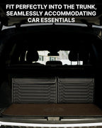 Owleys Car Trunk Organizer For Shoes - Storage Crate For SUV, Sedan Or Truck - Foldable Cargo Bin For Travel Gear & Sports